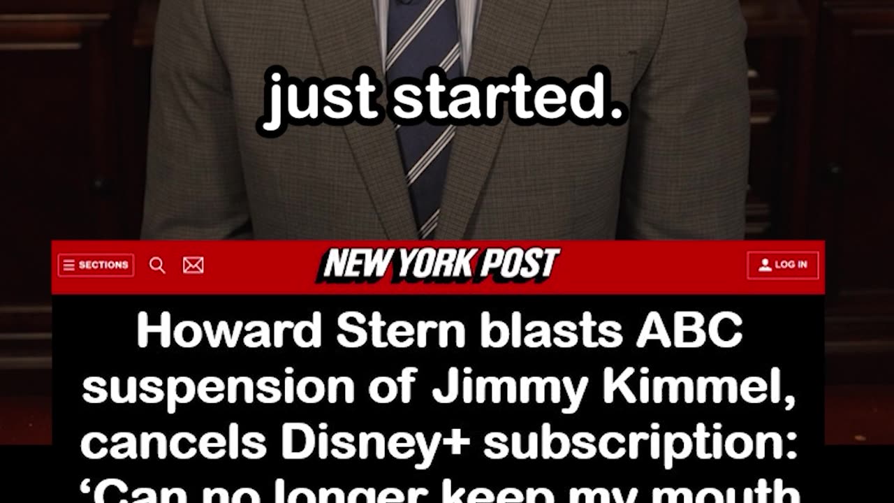 Howard Stern Cancels Disney+ over Jimmy Kimmel