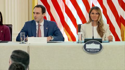 First Lady Melania Trump Hosts a Meeting of the White House