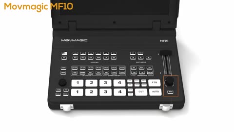MOVMAGIC MF10 4KP60 5CH Professional Video Switcher – HDMI Input/Output with 10.1" Display