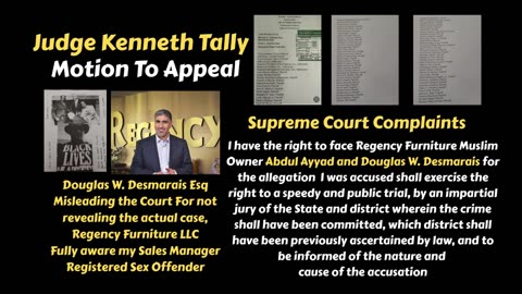 Douglas W. Desmarais Esq Law 360 vs US Veteran Spouse Christian Woman / Regency Furniture LLC Abdul Ayyad / SoMdNews