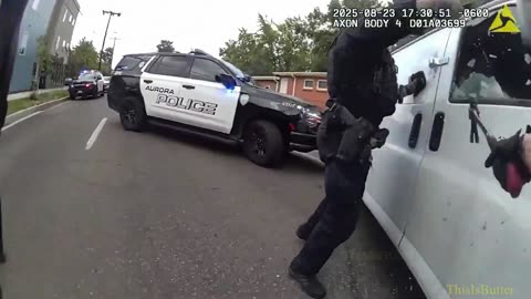 Suspect in a stolen car gets lit up with pepper balls and wanted to take a smoke break after pursuit