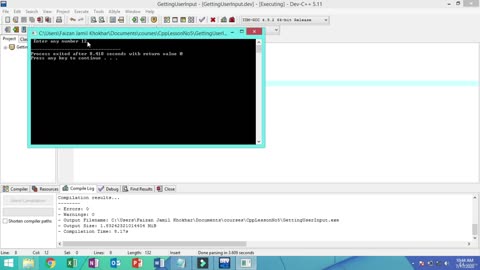 Become a C++ Expert-006 Getting Input From User