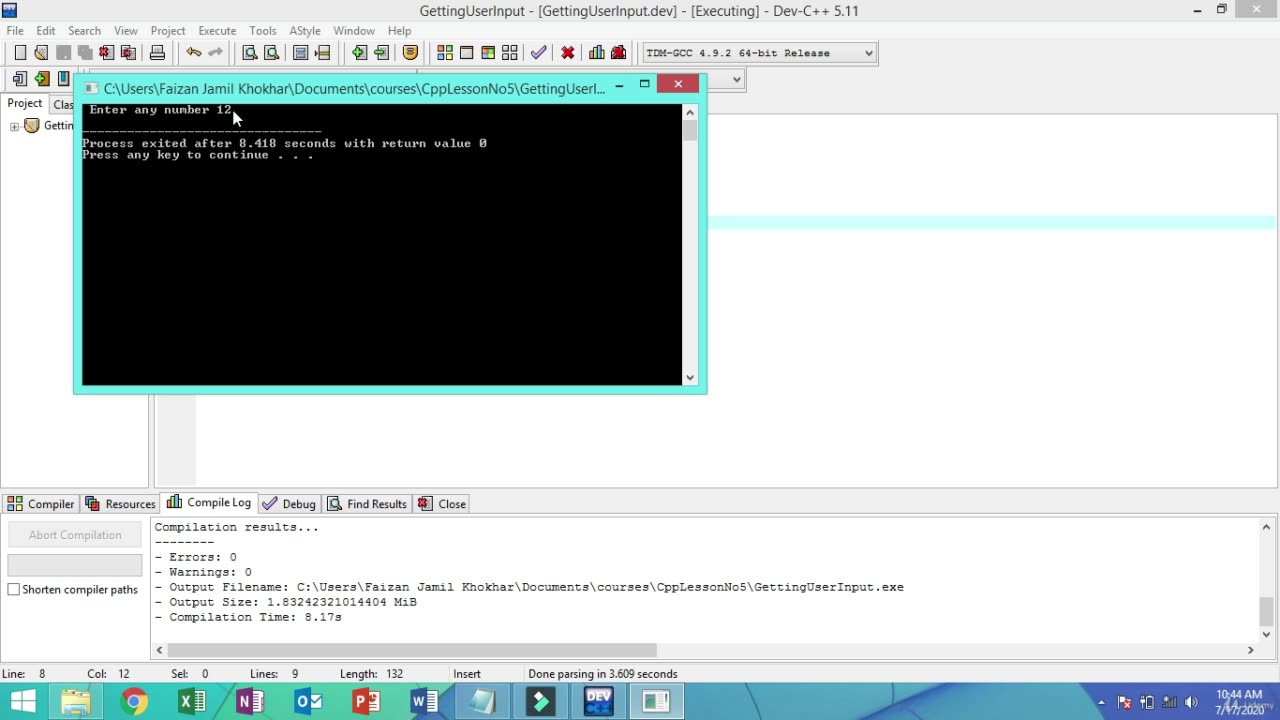 Become a C++ Expert-006 Getting Input From User