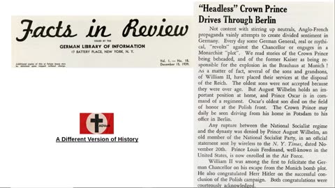 Facts in Review German article from 1939 - royal support for war / NSDAP & English propaganda