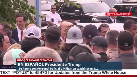 El presidente Donald Trump patrulla Washington D.C. con la Guardia Nacional.