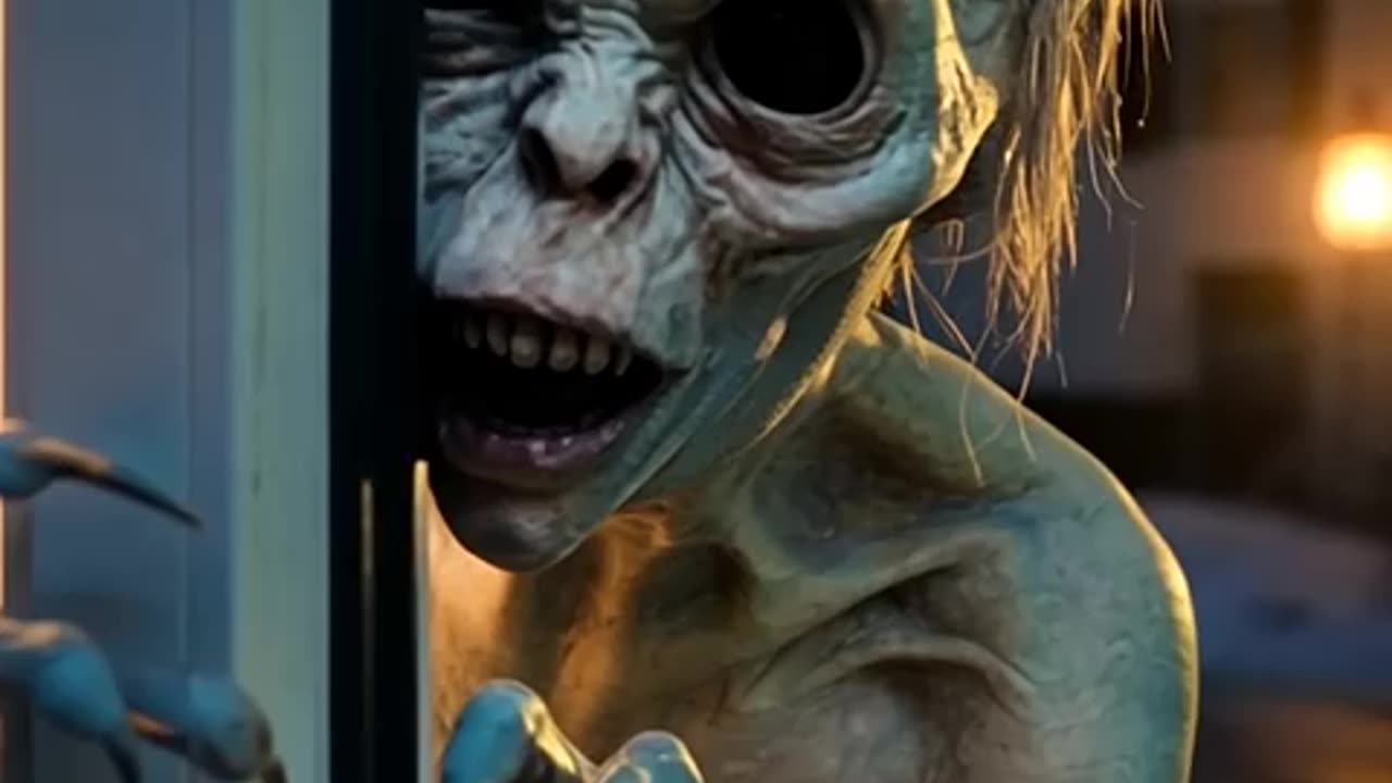 Viral: Look at me at night...! #horror #shorts #scary #monster