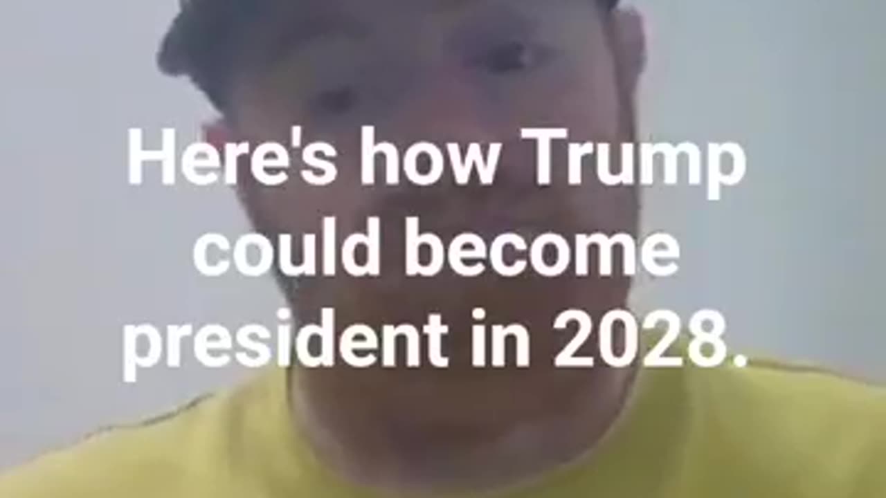 Technically Trump can serve a third term as president.