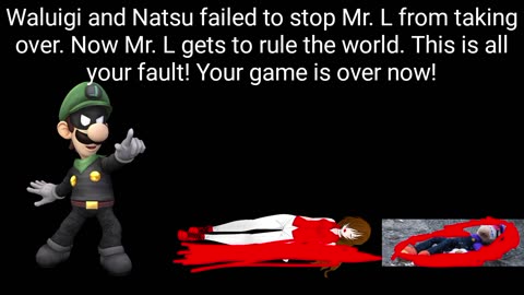 Waluigi & Natsu vs. Mr. L (English Wii Bootleg) Continue & Game Over