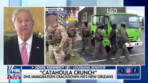 Sen. John Kennedy: "Legal immigration is legal. Illegal immigration is illegal—duh!"