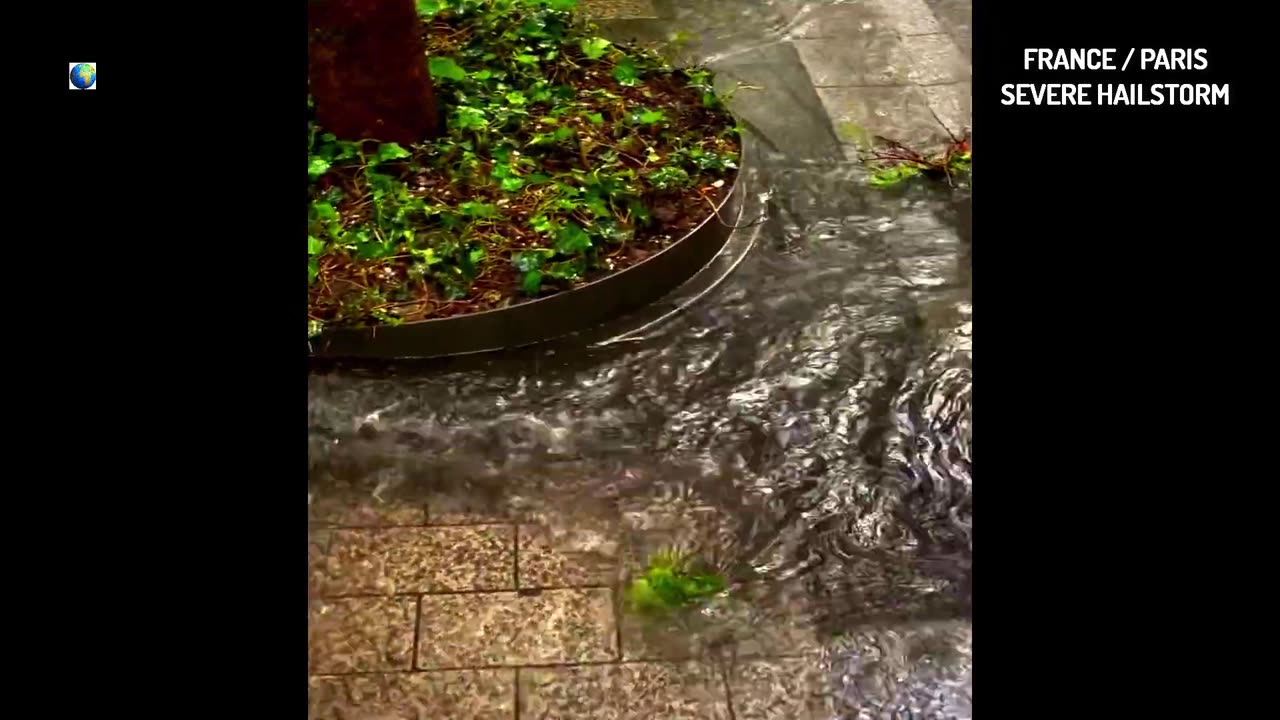 Paris n'avait pas connu une telle attaque de grêle depuis longtemps