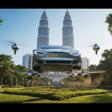 #Tesla makes hovering car real #aviation dream #AeroArduino