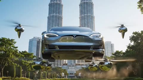 #Tesla makes hovering car real #aviation dream #AeroArduino
