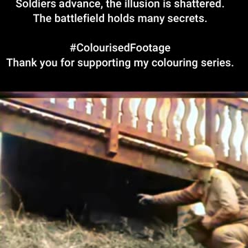 Hidden Stronghold US Troops Uncover Disguised Bunker #ColourisedHistory
