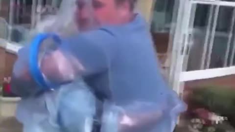 When propaganda replaces truth, people hug through plastic