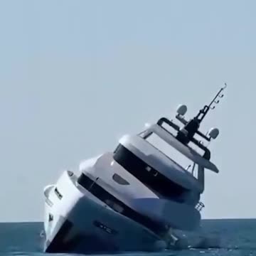 Yate lujoso y se hunde unos minutos después del lanzamiento