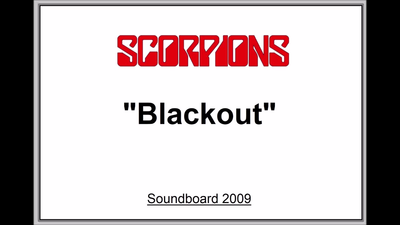 Scorpions - Blackout (Live in Gdansk, Poland 2009) FM Broadcast