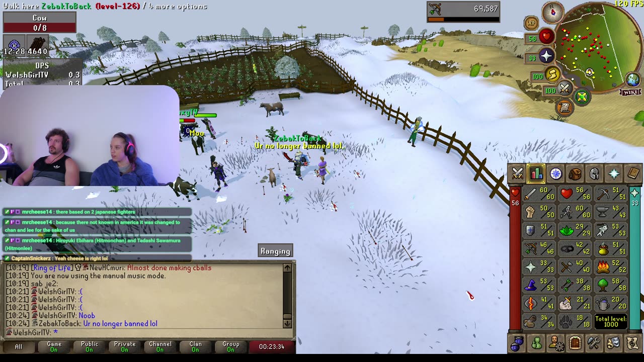 #osrs #oldschoolrunescape 100M Drop Party Welsh Girl OSRS