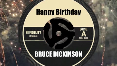 HAPPY BIRTHDAY to BRUCE DICKINSON!