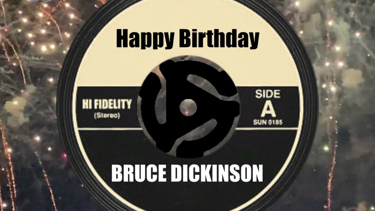 HAPPY BIRTHDAY to BRUCE DICKINSON!