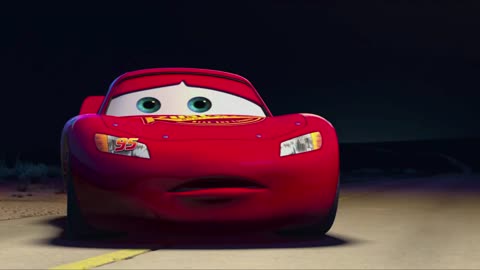 Cars Lightning Mcqueen Lost Under a Street Light