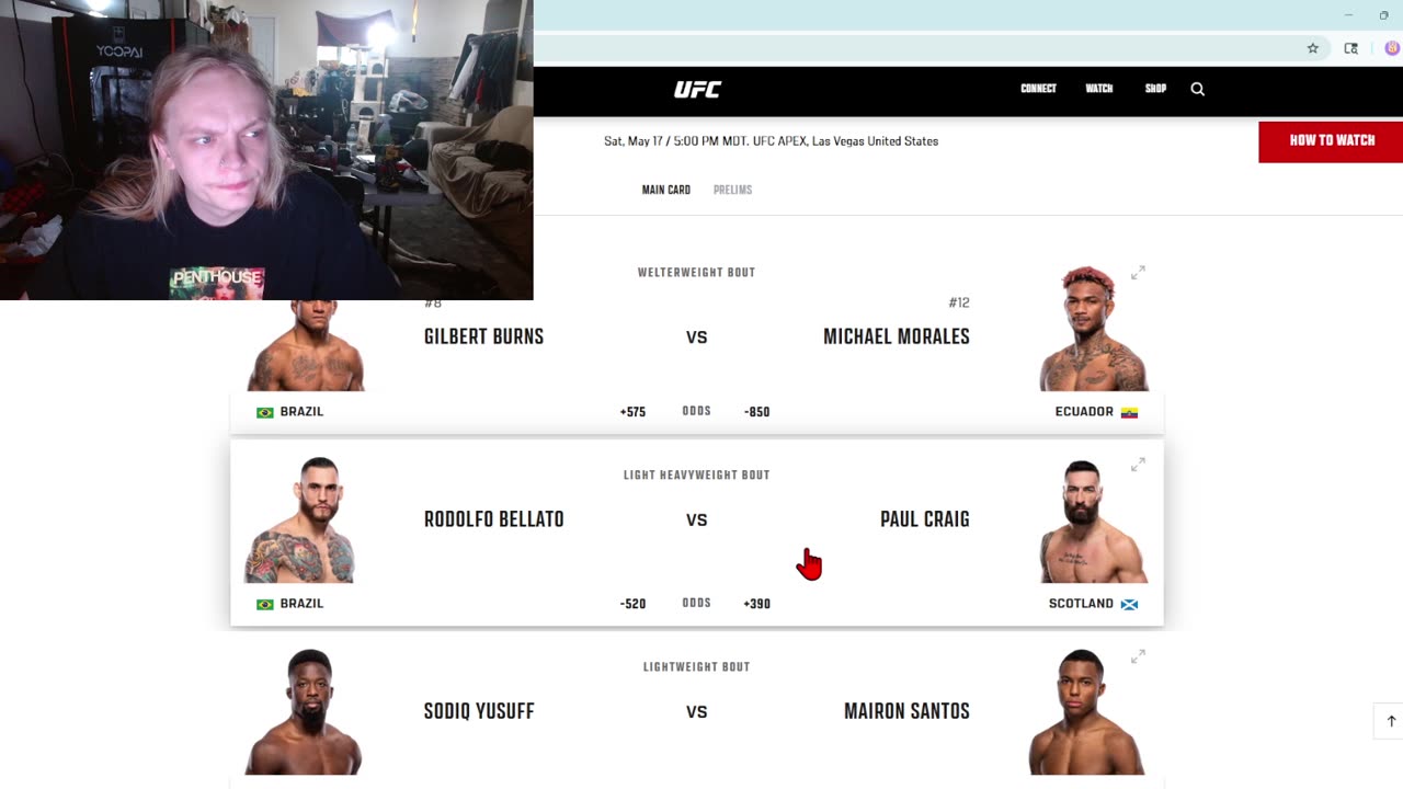 Picking against Gilbert Burns while my GF sleeps! | UFC FIGHT NIGHT PREDICTIONS