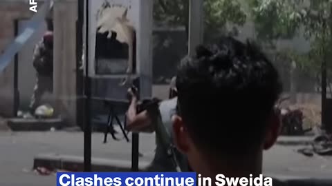 Clashes continue in Syria's Sweida despite ceasefire announcement