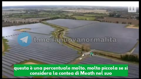 La vita nel mezzo di un parco solare.