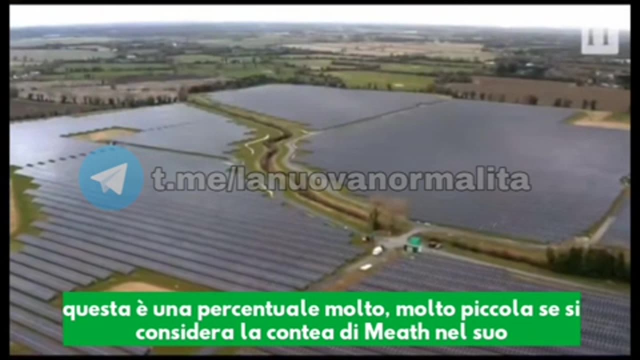 La vita nel mezzo di un parco solare.