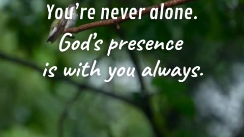 God Is With You Always!