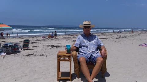 The Beach Captain in Time-Lapse. Silver Strand State Beach, San Diego, California. TL 037