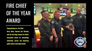 Fire Chief Harry Muns on being named Fire Chief of the Year.