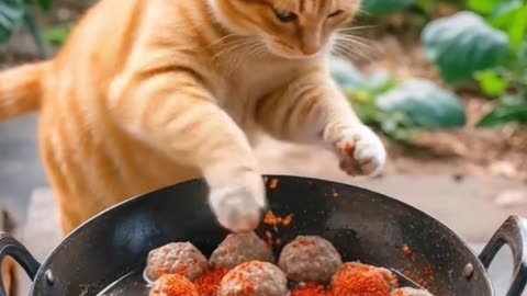 The hardworking orange cat.#cat #funnycats #animals