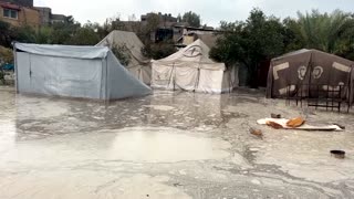 'None of us slept': Flooded camp add to Gazan's struggles