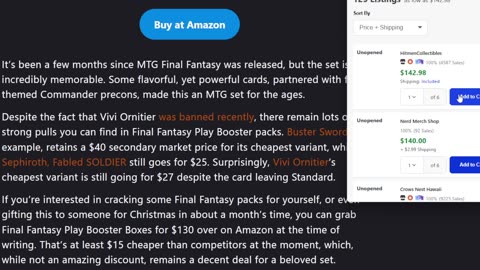 DID black Friday really have sales on Mtg product