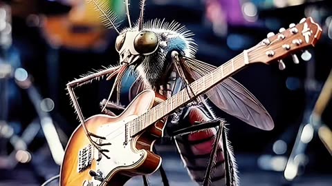 Mosquito do rock🦟🦟🦟#guitarrista #ai #mosquito #rock #solo #muriçoca