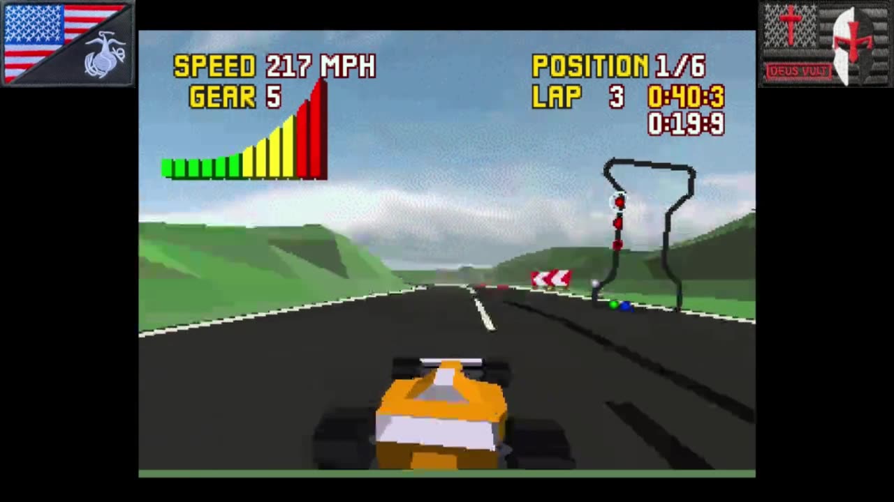 Checkered Flag (Atari Jaguar - 1994) [NA Version of "チェッカー・フラッ"]
