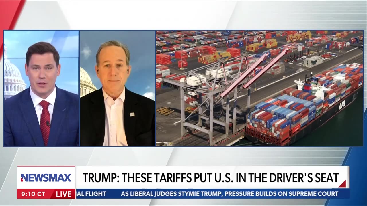 'Looked at my 401K and gasped': Newsmax host shocked after tariffs hit personal wealth