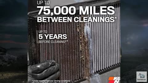 K&N High-Flow Original Lifetime Engine Air Filter: High Performance, Premium, Wa