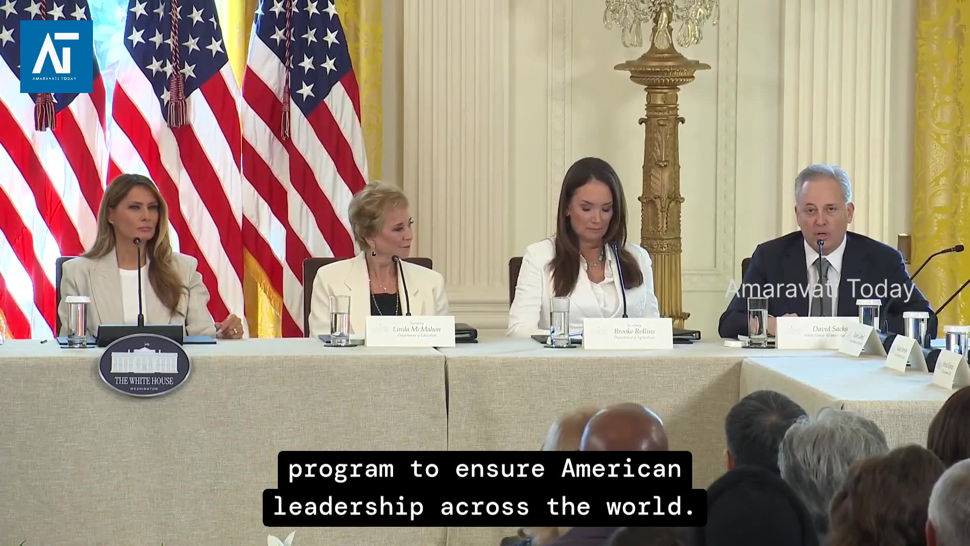 Melania Trump Leads AI Education Task Force at White House | Amaravati Today