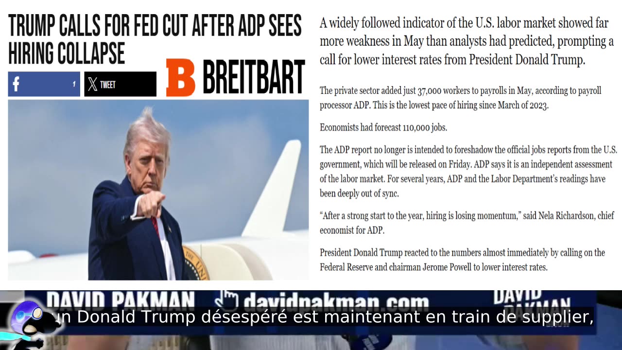 JOBS DISASTER TRUMP CALL FED