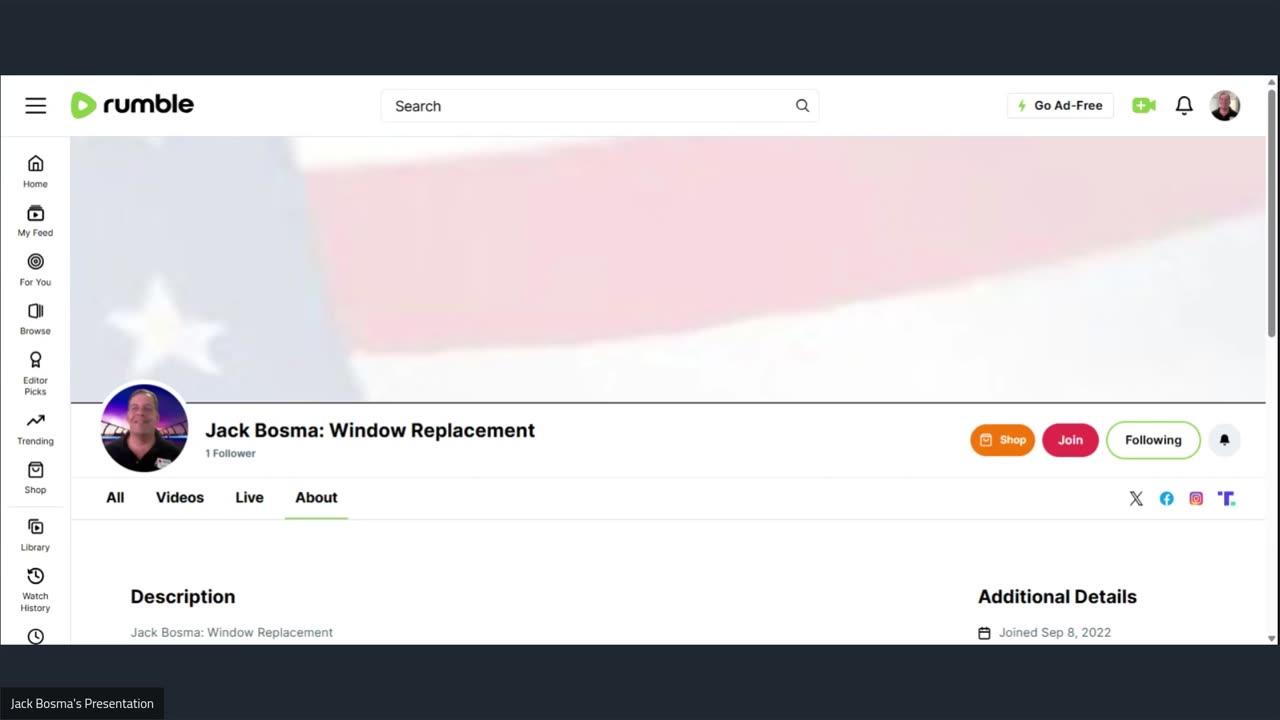 Jack Bosma: Window Replacement