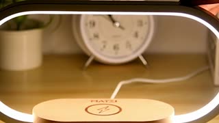 Multifunction Wireless Charging Hub: Fast-Charging LED Desk Lamp, Night Light and Clock