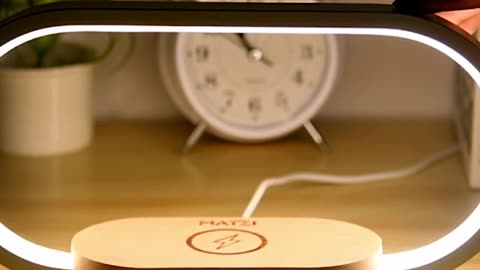 Multifunction Wireless Charging Hub: Fast-Charging LED Desk Lamp, Night Light and Clock