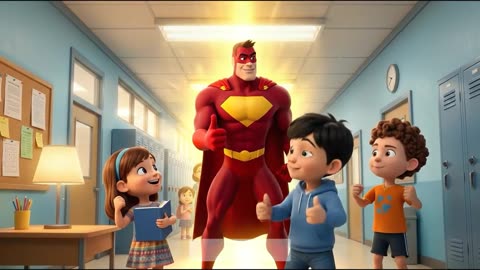 Superhero Helps Kids Save Their School | Moral Story Part 4