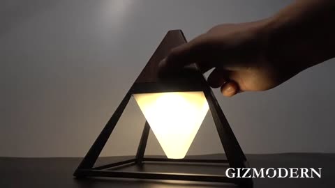 Pyramid-inspired USB Table Lamp to Enhance Your Interior - When Modern Convenience Meets Retro Chic