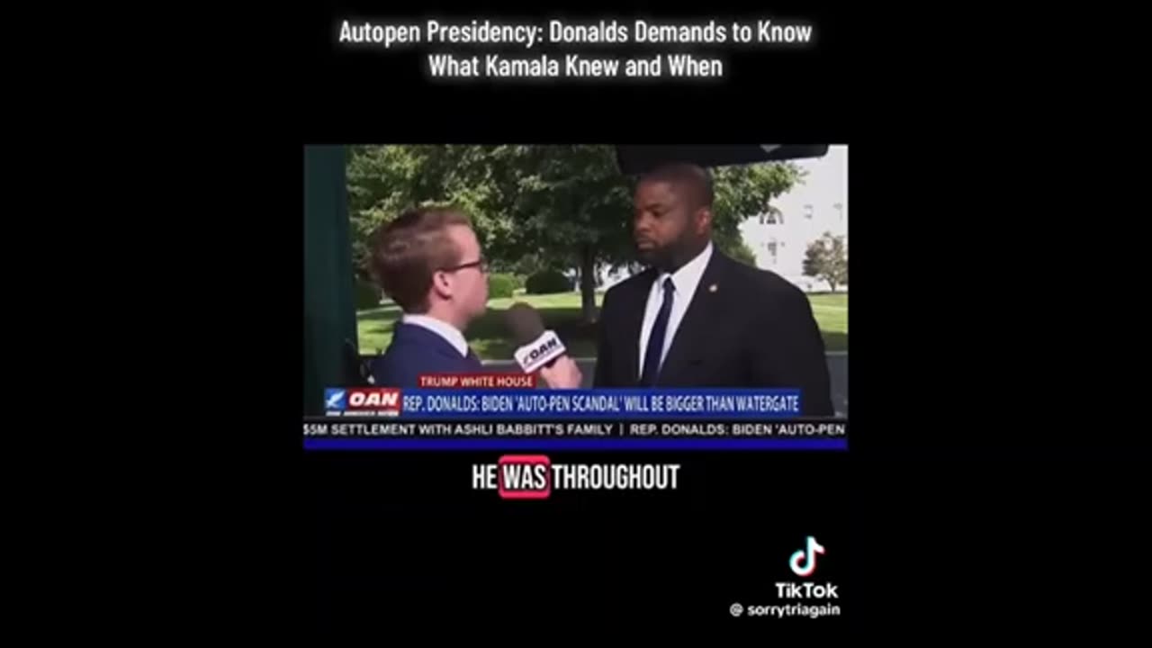 Byron Donalds - autopen ..