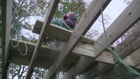 Rookie Builds Cabin Post & Beam Platform From Scratch (Start to Finish in Under 10 Minutes!)
