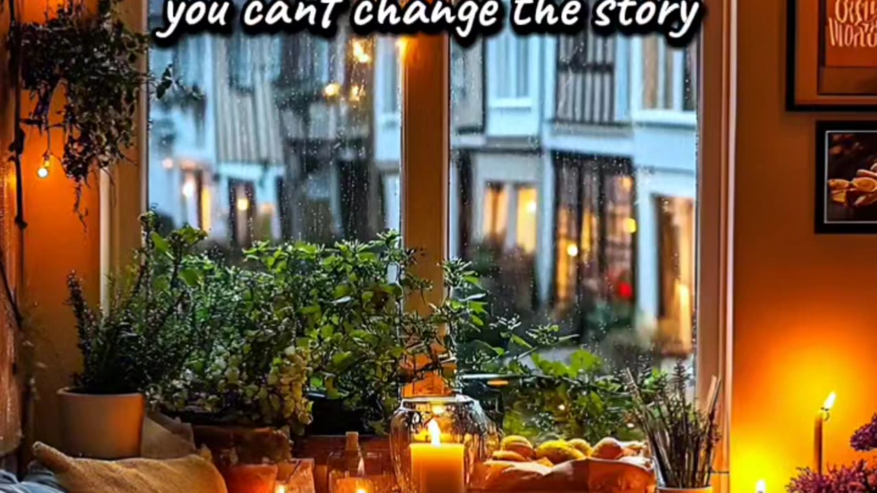 Motivation for a love story while enjoying the rain through the window