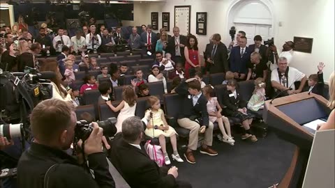 Press Secretary Karoline Leavitt Holds a Press Briefing for Take Our Sons and Daughters to Work Day