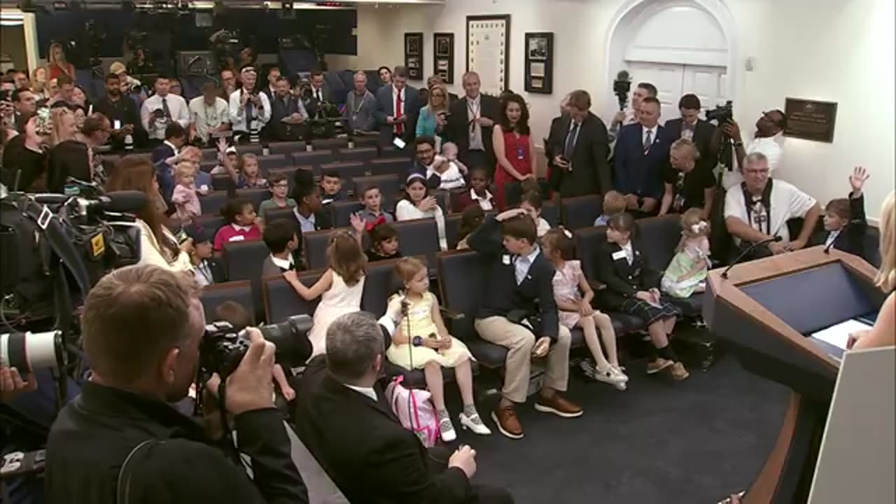 Press Secretary Karoline Leavitt Holds a Press Briefing for Take Our Sons and Daughters to Work Day